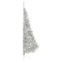 Half artificial Christmas tree and silver PVC support 210 cm by vidaXL, Christmas trees - Ref: Foro24-344698, Price: 39,14 €,...