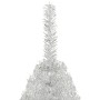 Half artificial Christmas tree and silver PVC support 210 cm by vidaXL, Christmas trees - Ref: Foro24-344698, Price: 39,74 €,...