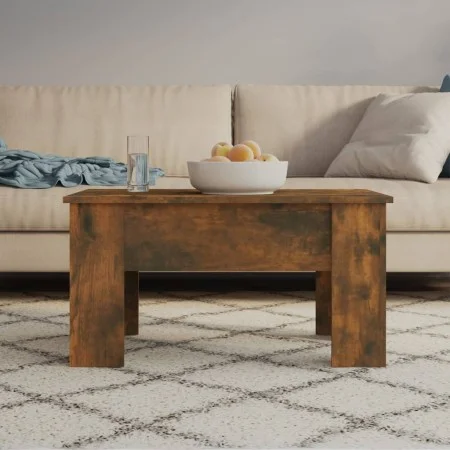 Mesa de centro madera de ingeniería roble ahumado 79x49x41 cm de vidaXL, Mesas de centro - Ref: Foro24-819281, Precio: 59,99 ...