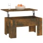 Eiche geräuchert Holzwerkstoff Couchtisch 79x49x41 cm von vidaXL, Couchtisch - Ref: Foro24-819281, Preis: 60,72 €, Rabatt: %
