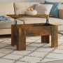 Eiche geräuchert Holzwerkstoff Couchtisch 79x49x41 cm von vidaXL, Couchtisch - Ref: Foro24-819281, Preis: 60,72 €, Rabatt: %