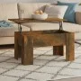 Mesa de centro madera de ingeniería roble ahumado 79x49x41 cm de vidaXL, Mesas de centro - Ref: Foro24-819281, Precio: 59,99 ...