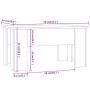 Mesa de centro madera de ingeniería roble ahumado 79x49x41 cm de vidaXL, Mesas de centro - Ref: Foro24-819281, Precio: 59,99 ...