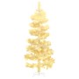 Árbol de Navidad espiral con soporte y LEDs blanco PVC 150 cm