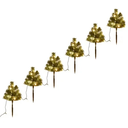 Christmas trees for paths 6 pcs PVC 45 LED warm white by vidaXL, Christmas trees - Ref: Foro24-344658, Price: 28,70 €, Discou...