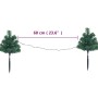 Árboles de Navidad para caminos 6 uds PVC 45 LED blanco cálido de vidaXL, Arboles de navidad - Ref: Foro24-344658, Precio: 29...