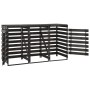 Cobertizo triple cubos basura madera pino pintada 210x75x121cm