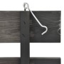 Cobertizo triple cubos basura madera pino pintada 210x75x121cm