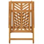 Juego Bistro de Jardín 3 pcs Marrón madera maciza de acacia