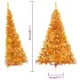 Half artificial Christmas tree with golden PVC support 210 cm by vidaXL, Christmas trees - Ref: Foro24-344693, Price: 22,97 €...
