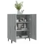 Aparador de madera contrachapada gris Sonoma 70x34x90 cm de vidaXL, Aparadores - Ref: Foro24-817331, Precio: 76,85 €, Descuen...