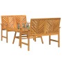 Conjunto de Sofás de Jardín 2 pcs Marrón