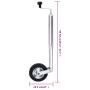 Jockey wheel for trailer 48 mm galvanized steel by vidaXL, Trailers for goods and transport - Ref: Foro24-152236, Price: 40,0...