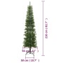 Narrow artificial Christmas tree with PE support 210 cm by vidaXL, Christmas trees - Ref: Foro24-344646, Price: 84,63 €, Disc...