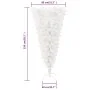 Upside down artificial Christmas tree with white stand 150 cm by vidaXL, Christmas trees - Ref: Foro24-344666, Price: 24,59 €...