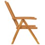 Silla reclinable 8 pcs Marrón 57 x 71 x 90 cm Madera