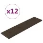 Wall panels 12 pcs brown synthetic leather 60x15 cm 1.08 m² by vidaXL, Wall covering - Ref: Foro24-343987, Price: 28,00 €, Di...