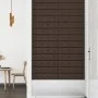 Wandpaneele 12 Stück braunes Kunstleder 60x15 cm 1,08 m² von vidaXL, Wandverkleidung - Ref: Foro24-343987, Preis: 27,99 €, Ra...