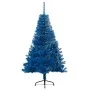 Half artificial Christmas tree with blue PVC support 150 cm by vidaXL, Christmas trees - Ref: Foro24-344681, Price: 25,36 €, ...