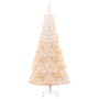 Künstlicher Weihnachtsbaum mit schillernden Spitzen aus weißem PVC, 210 cm von vidaXL, Weihnachtsbäume - Ref: Foro24-344636, ...