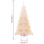 Künstlicher Weihnachtsbaum mit schillernden Spitzen aus weißem PVC, 210 cm von vidaXL, Weihnachtsbäume - Ref: Foro24-344636, ...