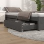 Bettschubladen 2 Einheiten aus massivem grauem Kiefernholz von vidaXL, Betten und Zubehör - Ref: Foro24-814981, Preis: 94,88 ...