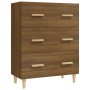 Aparador madera contrachapada marrón roble 70x34x90 cm de vidaXL, Aparadores - Ref: Foro24-817347, Precio: 84,32 €, Descuento: %