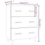 Sideboard aus braunem Eichensperrholz, 70 x 34 x 90 cm von vidaXL, Sideboards - Ref: Foro24-817347, Preis: 77,14 €, Rabatt: %