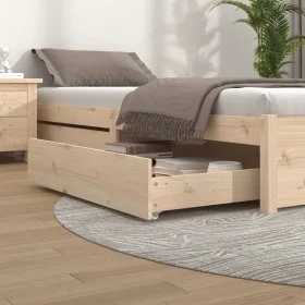 Bed drawers 2 units solid pine wood by vidaXL, Beds and accessories - Ref: Foro24-814979, Price: 82,70 €, Discount: %