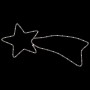 Figuras estrella de Navidad 48 LED 3 uds blanco cálido 65x28 cm