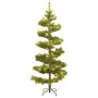 Spiral Christmas tree with stand and LED green PVC 180 cm by vidaXL, Christmas trees - Ref: Foro24-344651, Price: 41,01 €, Di...