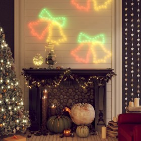 Figuras de campanas de Navidad con 72 LEDs 3 uds 50x56 cm