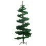 Spiral Christmas tree with stand and LED green PVC 180 cm by vidaXL, Christmas trees - Ref: Foro24-344651, Price: 41,01 €, Di...
