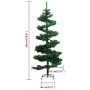 Spiral Christmas tree with stand and LED green PVC 180 cm by vidaXL, Christmas trees - Ref: Foro24-344651, Price: 41,01 €, Di...