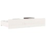 Cajones de cama 4 unidades madera maciza de pino blanco de vidaXL, Camas y accesorios - Ref: Foro24-815000, Precio: 121,86 €,...