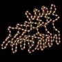Figura de reno Navidad con LED 3 uds blanco cálido 57x55x4,5 cm