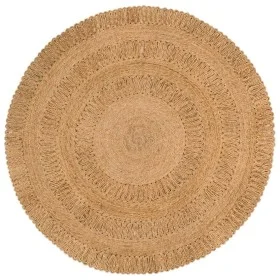 Alfombra de área trenzada a mano redonda yute 150 cm de vidaXL, Alfombras - Ref: Foro24-344951, Precio: 99,99 €, Descuento: %
