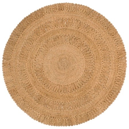 Alfombra de área trenzada a mano redonda yute 150 cm de vidaXL, Alfombras - Ref: Foro24-344951, Precio: 107,34 €, Descuento: %