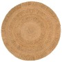 Alfombra de área trenzada a mano redonda yute 150 cm de vidaXL, Alfombras - Ref: Foro24-344951, Precio: 107,34 €, Descuento: %
