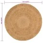 Jute Round Hand Braided Area Rug 150cm by vidaXL, Rugs - Ref: Foro24-344951, Price: 99,99 €, Discount: %