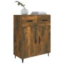 Eiche geräuchert Holzwerkstoff Anrichte 69,5x34x90 cm von vidaXL, Sideboards - Ref: Foro24-817360, Preis: 69,53 €, Rabatt: %