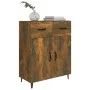 Smoked oak engineered wood sideboard 69.5x34x90 cm by vidaXL, Sideboards - Ref: Foro24-817360, Price: 62,22 €, Discount: %