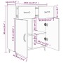 Eiche geräuchert Holzwerkstoff Anrichte 69,5x34x90 cm von vidaXL, Sideboards - Ref: Foro24-817360, Preis: 69,53 €, Rabatt: %
