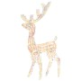 Adorno de renos de Navidad acrílico multicolor 3 uds 120 cm
