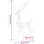 Adorno de renos de Navidad acrílico multicolor 3 uds 120 cm