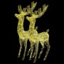 Renos de Navidad acrílico 250 LED 2 uds blanco cálido 180 cm