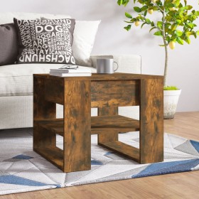 Couchtisch Holzwerkstoff Räuchereiche 55,5x55x45 cm von vidaXL, Couchtisch - Ref: Foro24-816931, Preis: 42,81 €, Rabatt: %