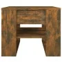 Mesa de centro madera de ingeniería roble ahumado 55,5x55x45 cm de vidaXL, Mesas de centro - Ref: Foro24-816931, Precio: 42,2...