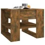 Mesa de centro madera de ingeniería roble ahumado 55,5x55x45 cm de vidaXL, Mesas de centro - Ref: Foro24-816931, Precio: 42,2...