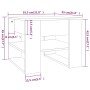 Couchtisch Holzwerkstoff Räuchereiche 55,5x55x45 cm von vidaXL, Couchtisch - Ref: Foro24-816931, Preis: 42,81 €, Rabatt: %